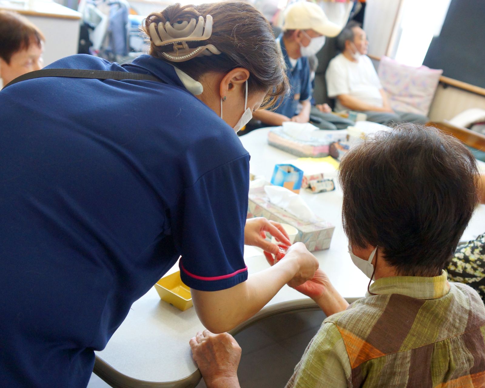 「ありがとう」を伝え合う場面
